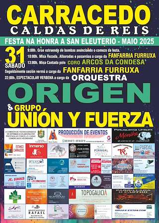 Fechas, información, programa, cartel, imágenes, mapa y ubicación de San Eleuterio de Carracedo  en  Caldas de Reis