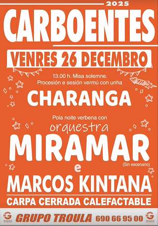 Fechas, información, programa, cartel, imágenes, mapa y ubicación de San Esteban de Carboentes (2025) en Rodeiro