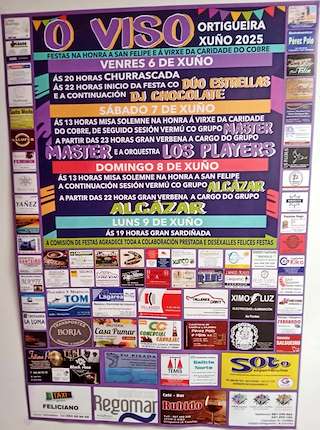 Fechas, información, programa, cartel, imágenes, mapa y ubicación de San Felipe e Virxe da Caridade do Cobre de O Viso  en  Ortigueira