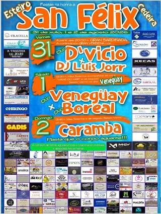 Fechas, información, programa, cartel, imágenes, mapa y ubicación de San Félix de Esteiro (2026)  en  Cedeira