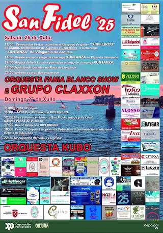 Fechas, información, programa, cartel, imágenes, mapa y ubicación de San Fidel de Carril  en  Vilagarcía de Arousa