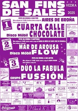 Fechas, información, programa, cartel, imágenes, mapa y ubicación de San Fins de Sales  en  Vedra