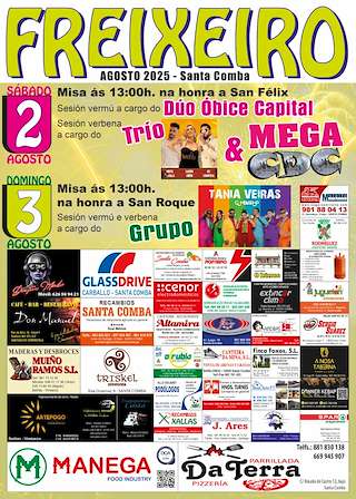 Fechas, información, programa, cartel, imágenes, mapa y ubicación de San Fins e San Roque de Freixeiro  en  Santa Comba