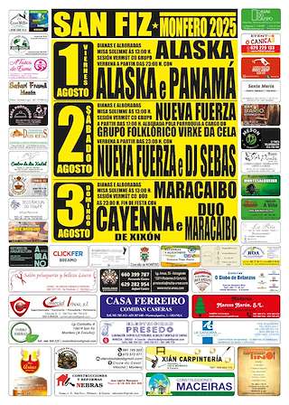 Fechas, información, programa, cartel, imágenes, mapa y ubicación de San Fiz  en  Monfero
