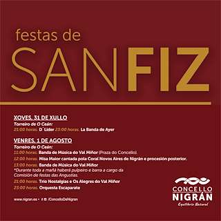 Fechas, información, programa, cartel, imágenes, mapa y ubicación de San Fiz (2026)  en  Nigrán