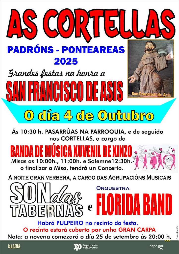 San Francisco de Asís de As Cortellas en Ponteareas