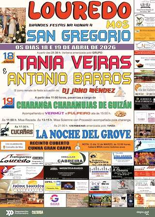 Fechas, información, programa, cartel, imágenes, mapa y ubicación de San Gregorio de Louredo (2026) en Mos