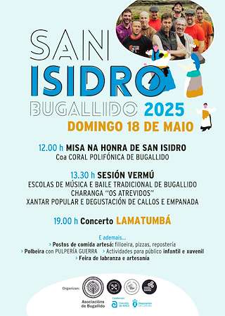 Fechas, información, programa, cartel, imágenes, mapa y ubicación de San Isidro de Bugallido  en  Ames