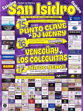 Fechas, información, programa, cartel, imágenes, mapa y ubicación de San Isidro de Esteiro (2026)  en  Cedeira