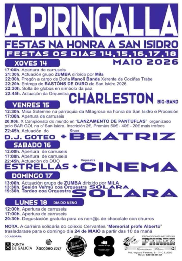 San Isidro Labrador de A Piringalla (2026) en Lugo
