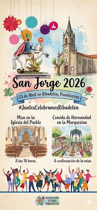 Fechas, información, programa, cartel, imágenes, mapa y ubicación de San Jorge de Ribadetea (2026)  en  Ponteareas