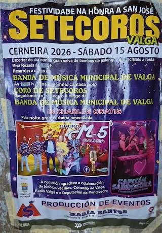 Fechas, información, programa, cartel, imágenes, mapa y ubicación de San José de Cerneira (2026) en Valga