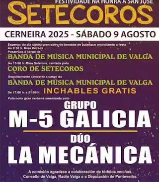 Fechas, información, programa, cartel, imágenes, mapa y ubicación de San José de Cerneira  en  Valga