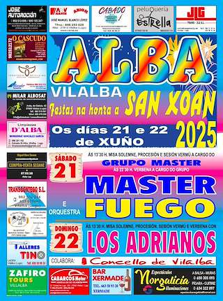 Fechas, información, programa, cartel, imágenes, mapa y ubicación de San Juan de Alba  en  Vilalba