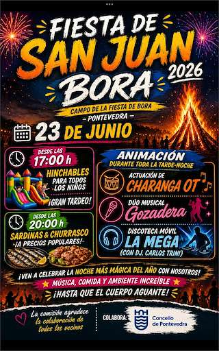 Fechas, información, programa, cartel, imágenes, mapa y ubicación de San Juan de Bora (2026)  en  Pontevedra