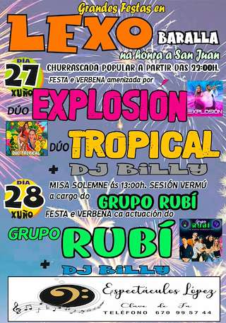 Fechas, información, programa, cartel, imágenes, mapa y ubicación de San Juan de Lexo  en  Baralla