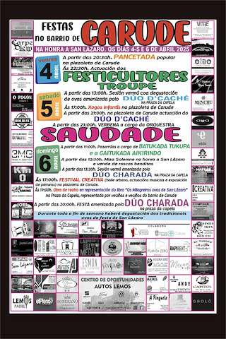 Fechas, información, programa, cartel, imágenes, mapa y ubicación de San Lázaro de Carude  en  Monforte de Lemos