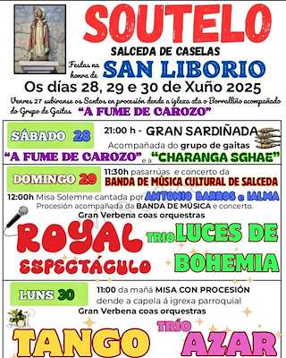 Fechas, información, programa, cartel, imágenes, mapa y ubicación de San Liborio de Soutelo  en  Salceda de Caselas