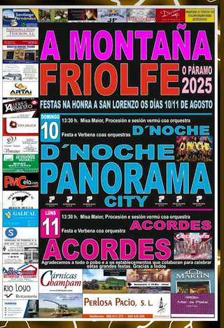 Fechas, información, programa, cartel, imágenes, mapa y ubicación de San Lorenzo da Montaña  en  O Páramo