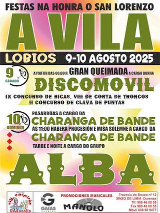 Fechas, información, programa, cartel, imágenes, mapa y ubicación de San Lorenzo de A Vila  en  Lobios