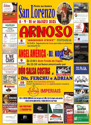 Fechas, información, programa, cartel, imágenes, mapa y ubicación de San Lorenzo de Arnoso  en  Ponteareas