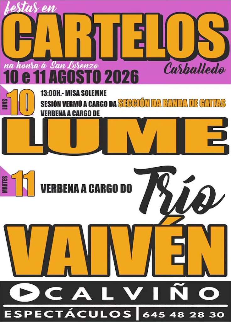 San Lorenzo de Cartelos (2026) en Carballedo