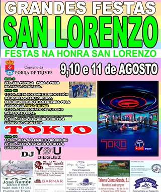 Fechas, información, programa, cartel, imágenes, mapa y ubicación de San Lourenzo  en  A Pobra de Trives