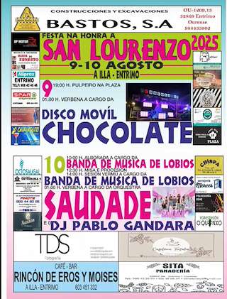 Fechas, información, programa, cartel, imágenes, mapa y ubicación de San Lourenzo da Illa   en  Entrimo