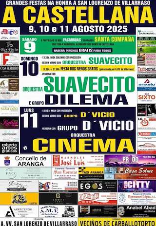 Fechas, información, programa, cartel, imágenes, mapa y ubicación de San Lourenzo de A Castellana  en  Aranga
