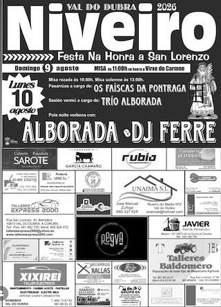 Fechas, información, programa, cartel, imágenes, mapa y ubicación de San Lourenzo de Niveiro (2026)  en  Val do Dubra