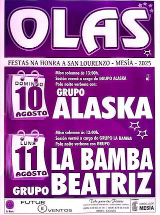 Fechas, información, programa, cartel, imágenes, mapa y ubicación de San Lourenzo de Olas  en  Mesía