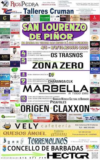 Fechas, información, programa, cartel, imágenes, mapa y ubicación de San Lourenzo de Piñor  en  Barbadás