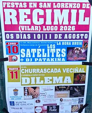 Fechas, información, programa, cartel, imágenes, mapa y ubicación de San Lourenzo de Vilar (2026)  en  Lugo