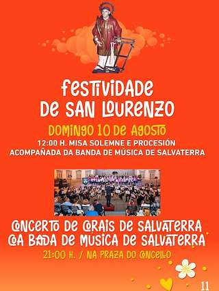 Fechas, información, programa, cartel, imágenes, mapa y ubicación de San Lourenzo (2026)  en  Salvaterra do Miño