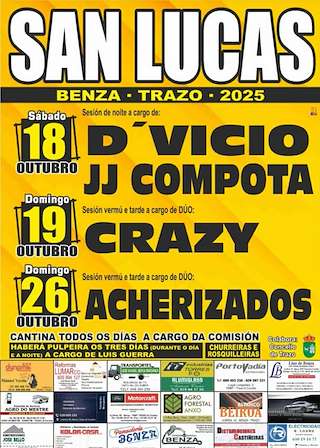 Fechas, información, programa, cartel, imágenes, mapa y ubicación de San Lucas de Benza  (2025)  en  Trazo