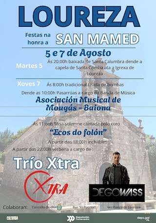 Fechas, información, programa, cartel, imágenes, mapa y ubicación de San Mamed de Loureza  en  Oia