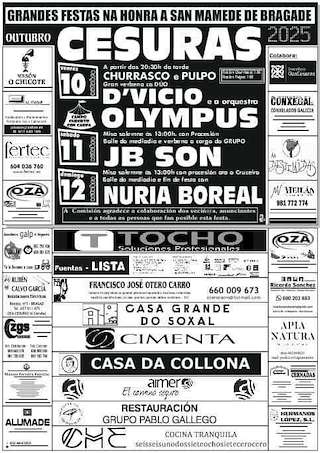 Fechas, información, programa, cartel, imágenes, mapa y ubicación de San Mamede de Bragade  en  Oza Cesuras