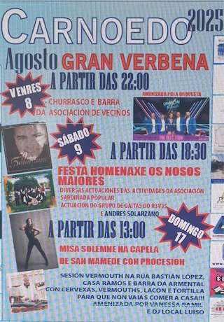 Fechas, información, programa, cartel, imágenes, mapa y ubicación de San Mamede de Carnoedo  en  Sada