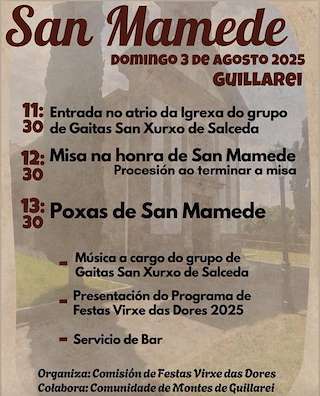 Fechas, información, programa, cartel, imágenes, mapa y ubicación de San Mamede de Guillarei  en  Tui