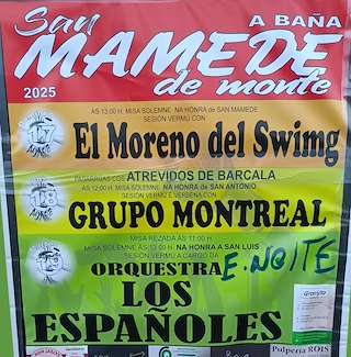 Fechas, información, programa, cartel, imágenes, mapa y ubicación de San Mamede de Monte  en  A Baña