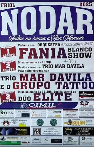 Fechas, información, programa, cartel, imágenes, mapa y ubicación de San Mamede de Nodar  en  Friol