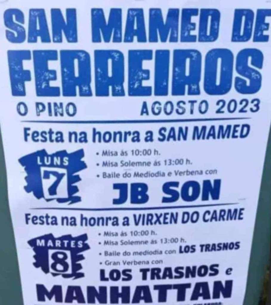 San Mamede e Virxe do Carme de Ferreiros (2022) en O Pino