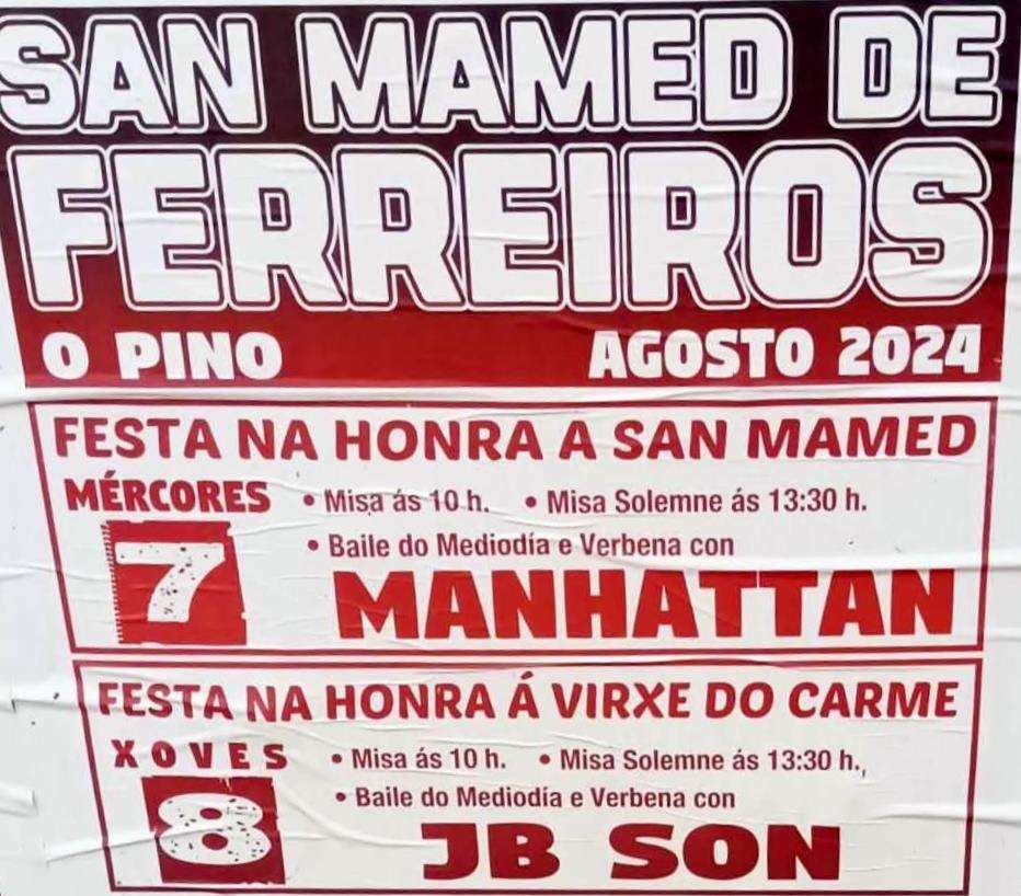 San Mamede e Virxe do Carme de Ferreiros en O Pino