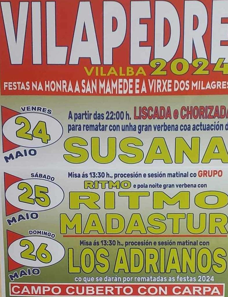 San Mamede e Virxe dos Milagres de Vilapedre  en Vilalba