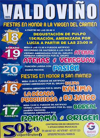 Fechas, información, programa, cartel, imágenes, mapa y ubicación de San Mamede  en  Valdoviño