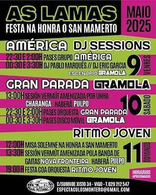 Fechas, información, programa, cartel, imágenes, mapa y ubicación de San Mamerto de Lamas  en  Barbadás