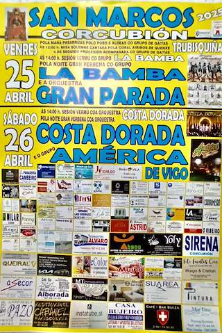 Fechas, información, programa, cartel, imágenes, mapa y ubicación de San Marcos  en  Corcubión