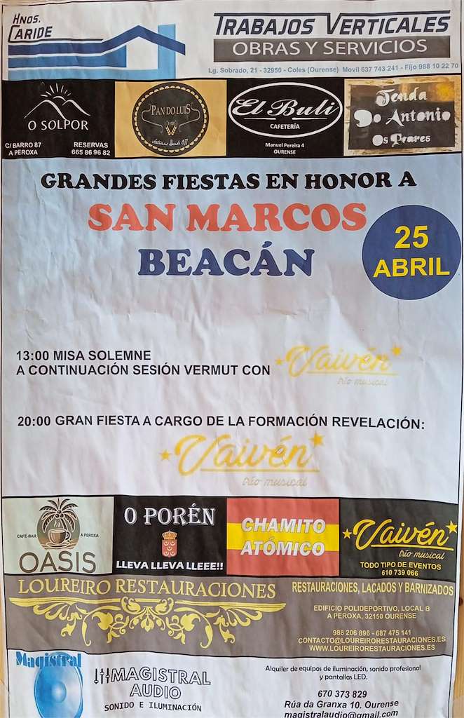 San Marcos de Beacán (2026) en A Peroxa