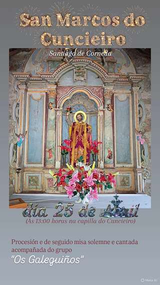 Fechas, información, programa, cartel, imágenes, mapa y ubicación de San Marcos do Cuncieiro   en  O Irixo