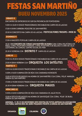 Fechas, información, programa, cartel, imágenes, mapa y ubicación de San Martiño (2025) en Bueu